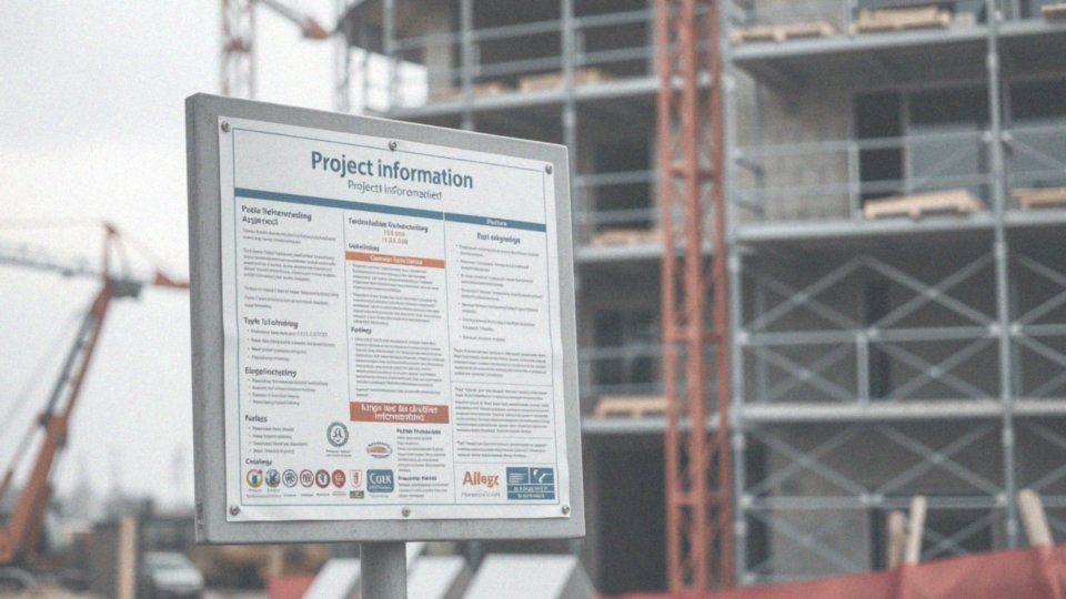 Jakie są korzyści z posiadania tablicy informacyjnej budowy?
