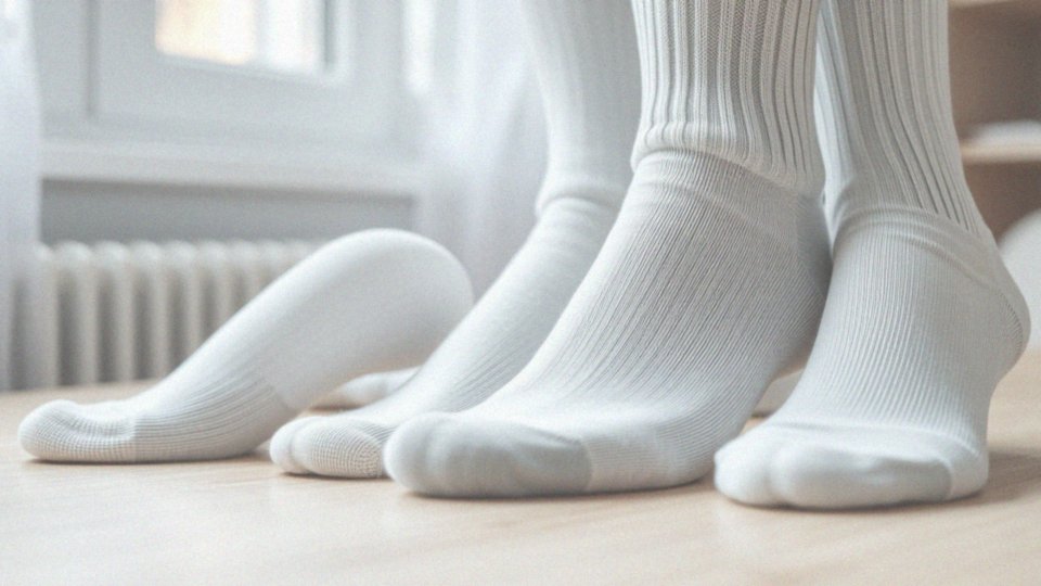 Jakie materiały wybrać na skarpetki do białych butów?