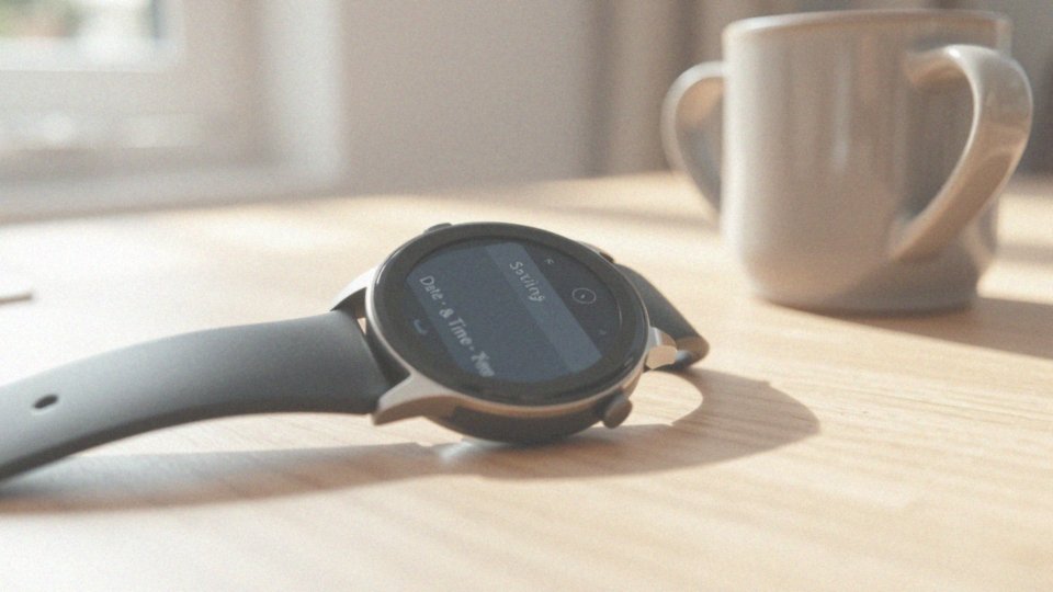 Jak użytkownik może ręcznie ustawić strefę czasową w smartwatchu?