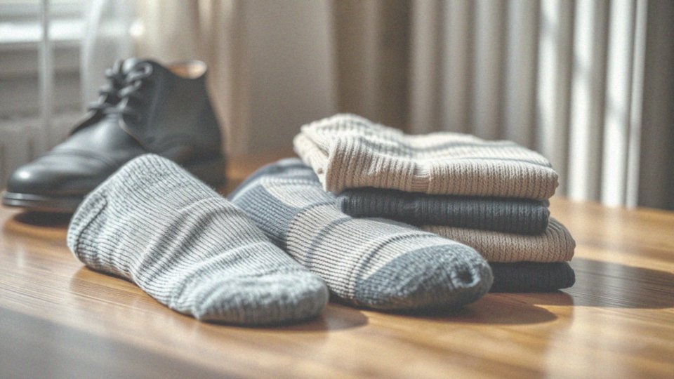 Jakie materiały skarpetek są najlepsze do noszenia z czarnymi butami?