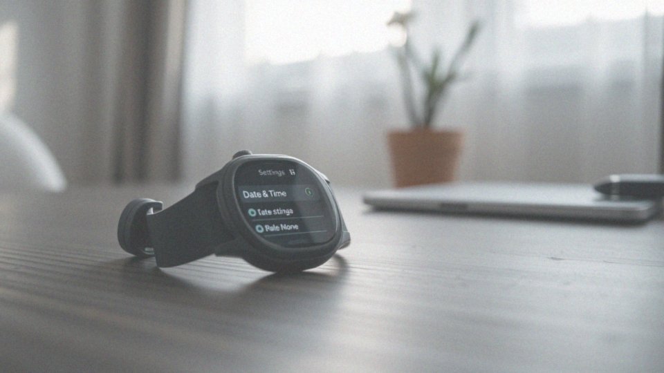 3. Jak ręcznie ustawić godzinę w smartwatchu?
